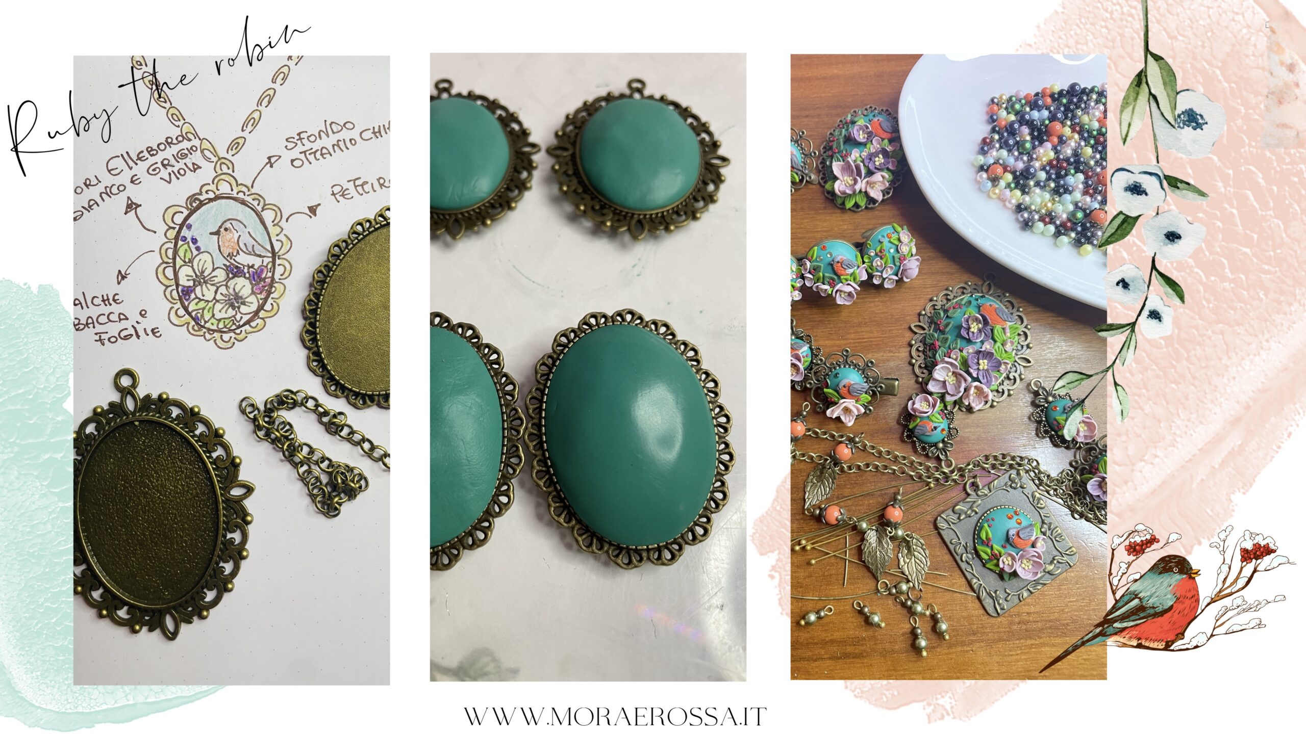 Argilla polimerica, quando la natura ispira la creazione dei gioielli Mora e Rossa